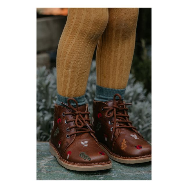 Woodland Lace-Up Boots - Uniqua Capsule Collection Braun