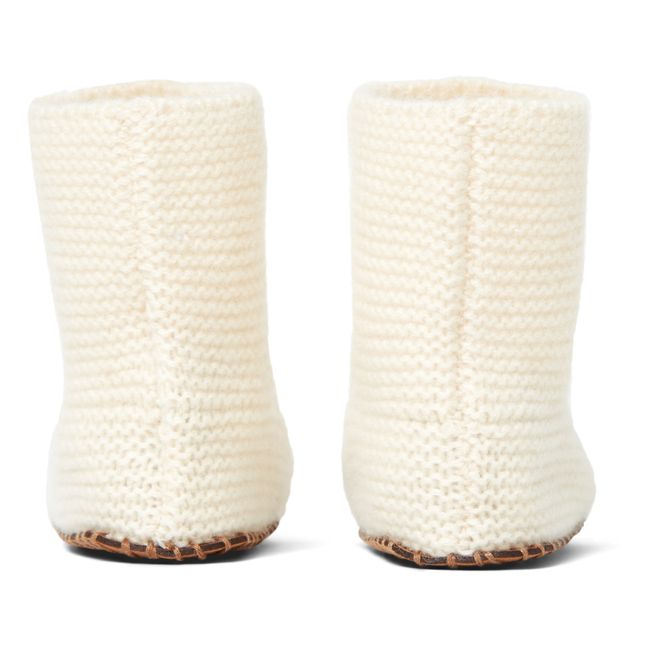 Cashmere Booties | Ecru