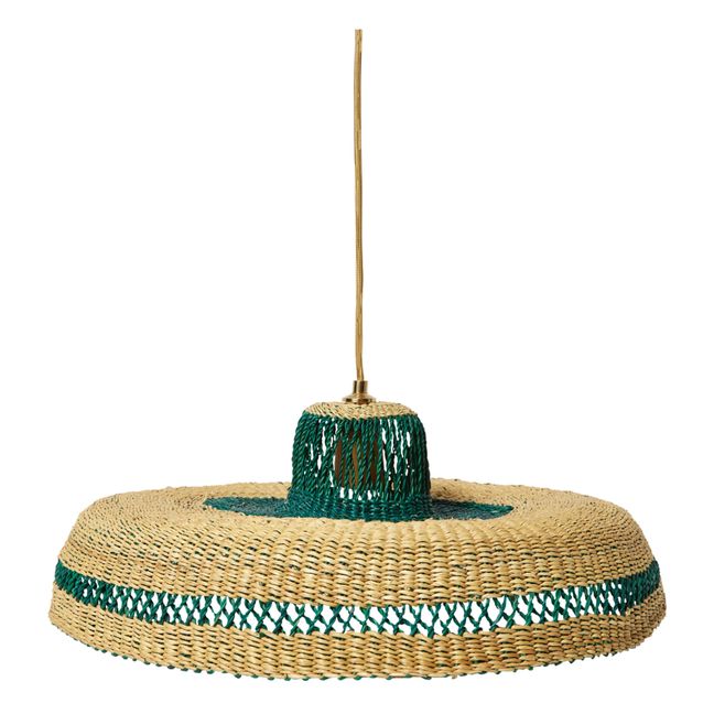 Suspension Hatter tissé à la main | Vert