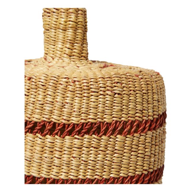 Applique lantern tissé à la main | Rouge vermillon