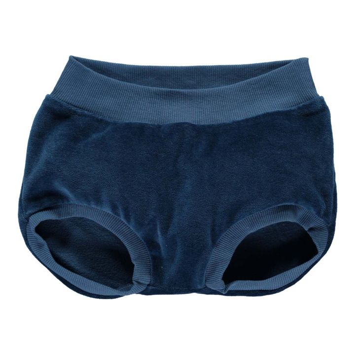 Organic Cotton Terry Cloth Bloomers | Blue- Product image n°0