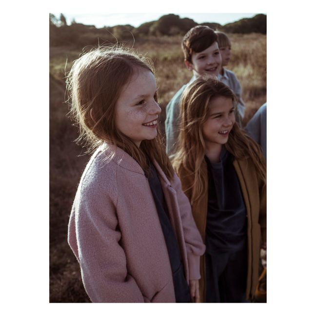 Manteau Laine | Rose