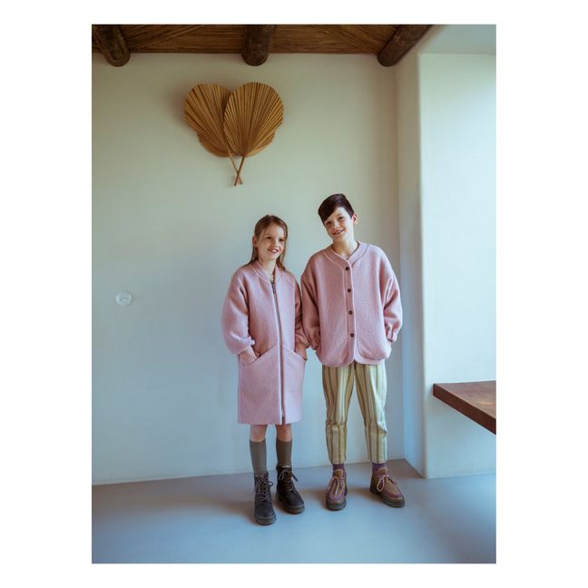 Manteau Laine | Rose
