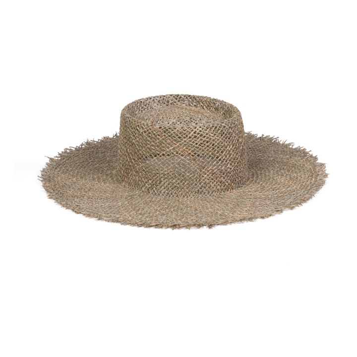 Sunnydip Fray Boater Hat | Gris Topo- Imagen del producto n°2