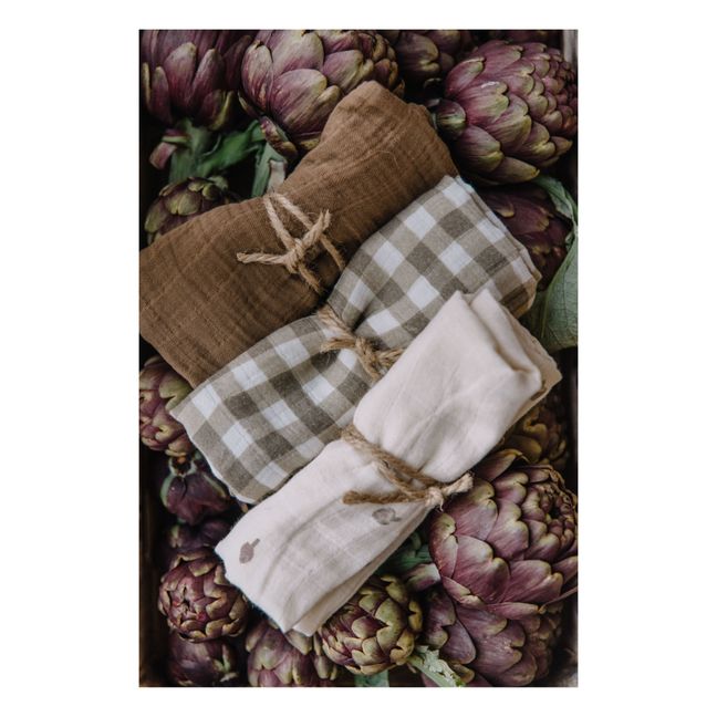 Organic Cotton Swaddling Cloth | Marrón