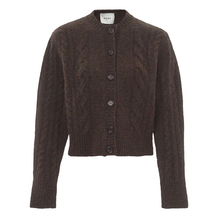 Terry Cardigan | Brown- Product image n°1