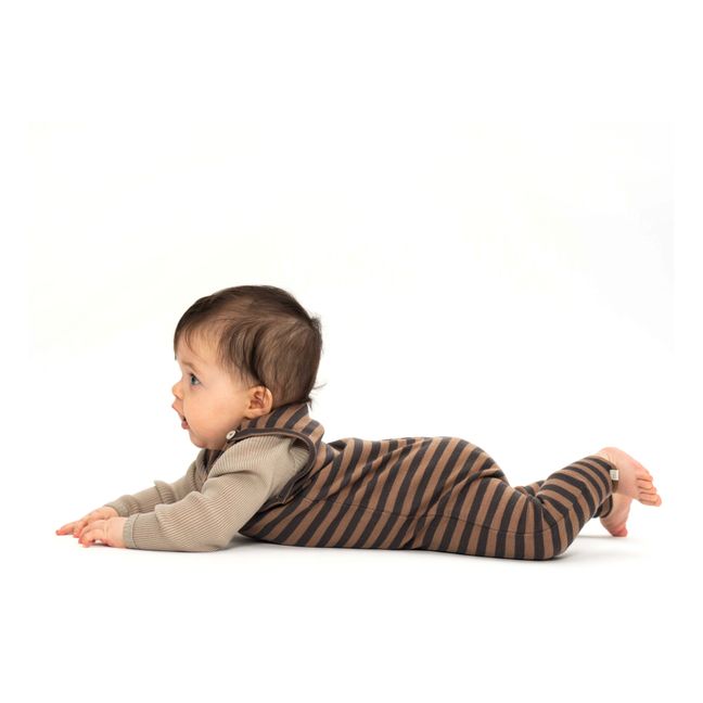 Alaska Merino Wool Ribbed Baby Bodysuit | Sage