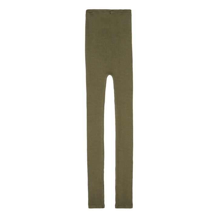 Bieber Cotton and Silk Leggings | Verde Kaki- Imagen del producto n°1