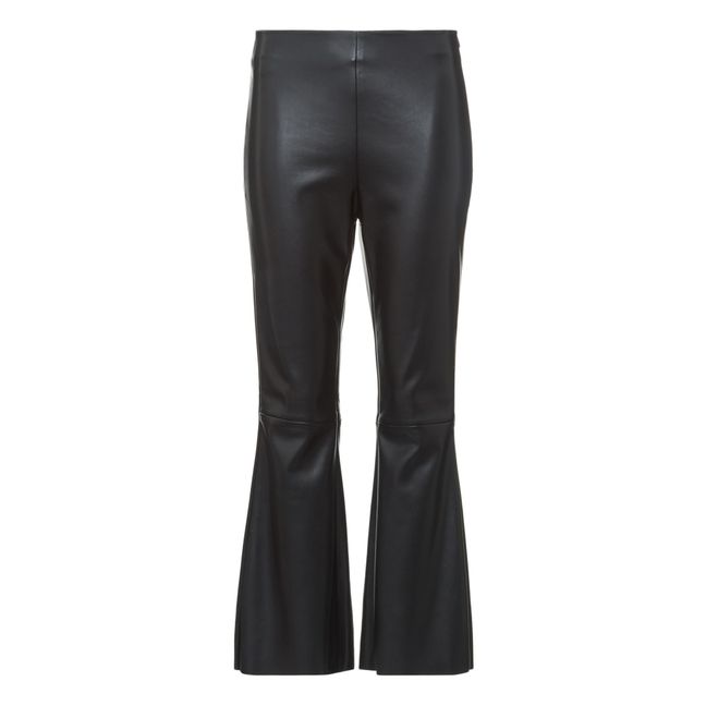 Faustine Vegan Leather Trousers | Negro
