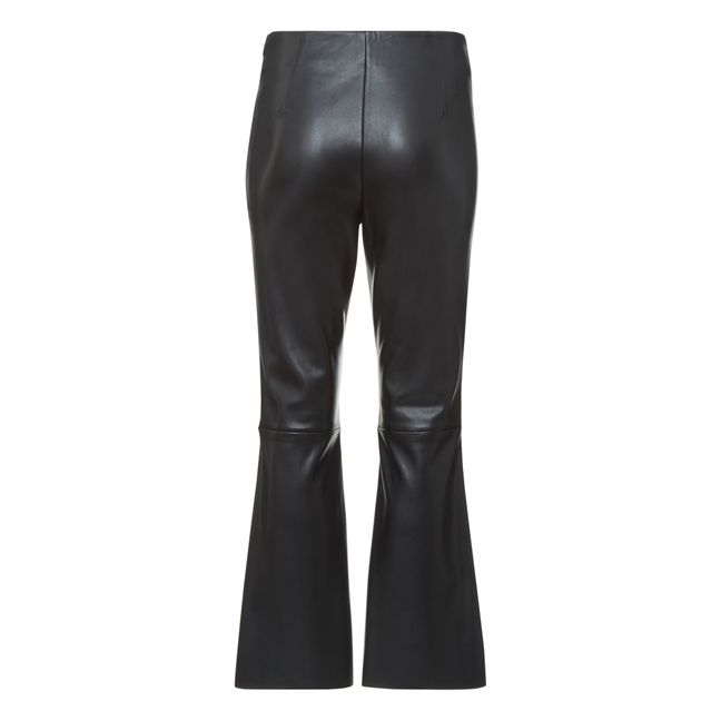 Faustine Vegan Leather Trousers | Black