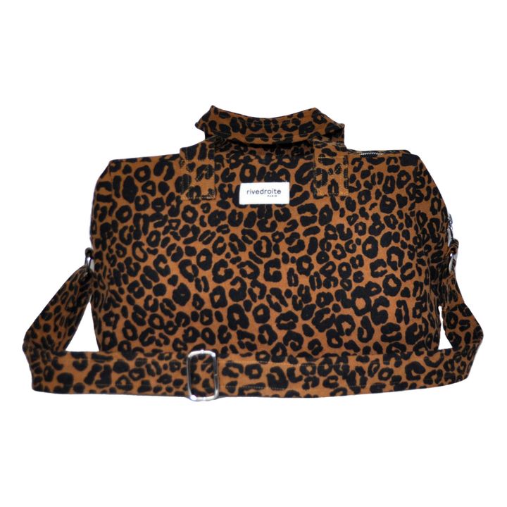 Sauval Recycled Cotton Overnight Bag | Leopard- Product image n°0