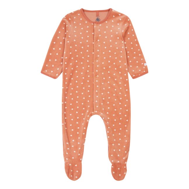 Cameli Organic Cotton Velour Pyjamas Pink