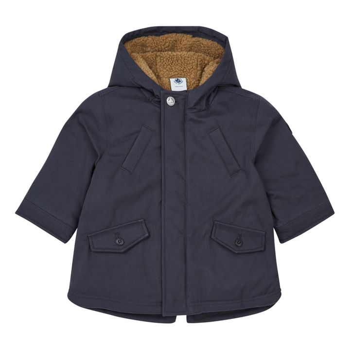 Cat Hooded Parka | Navy blue- Product image n°0