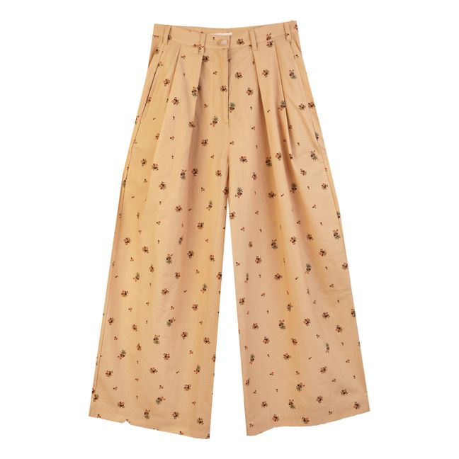 Sanne Floral Trousers | Beige