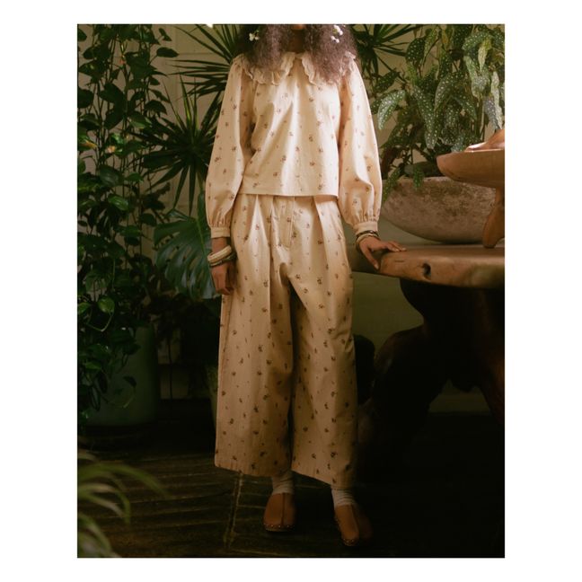 Sanne Floral Trousers | Beige