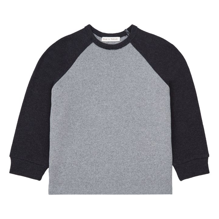 Two-Tone Jumper | Heather grey- Product image n°0