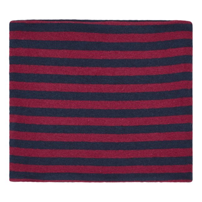 Reversible Striped Snood | Navy