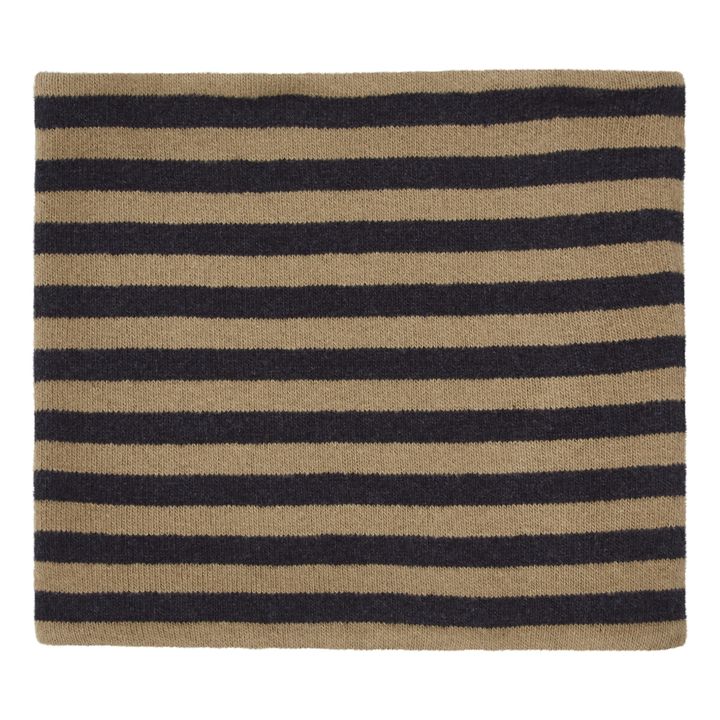 Reversible Striped Snood | Charcoal grey- Product image n°0