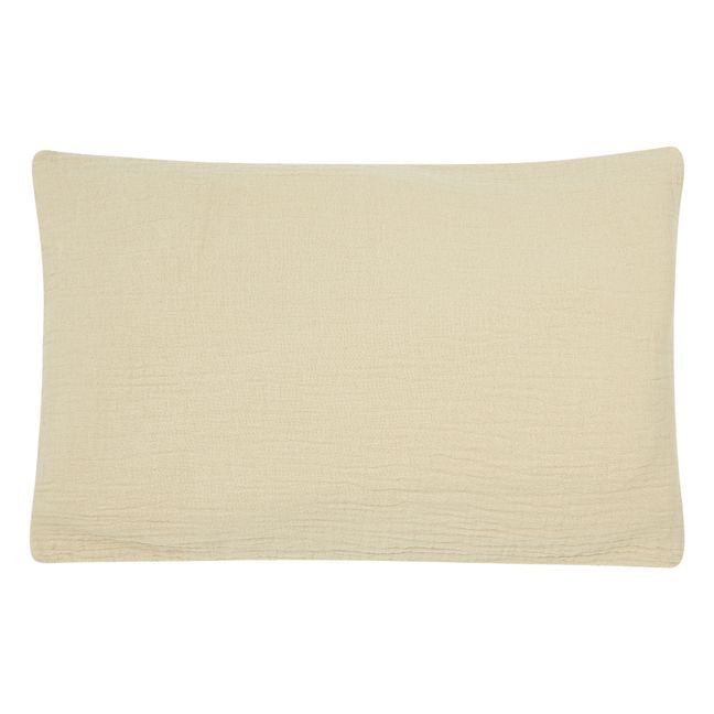 Kissen aus Bio-Baumwolljacquard | Eiche