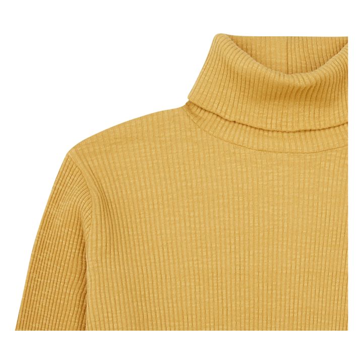 Jules Ribbed Organic Cotton Turtleneck | Ochre- Product image n°1