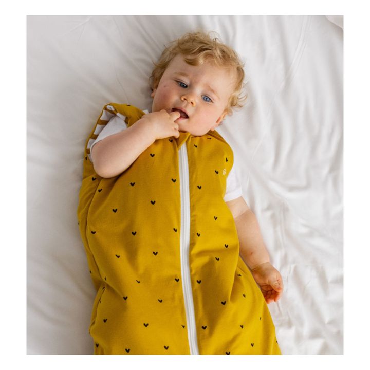 Baby Wendeschlafsack für jede Jahreszeit | Senffarben- Produktbild Nr. 1