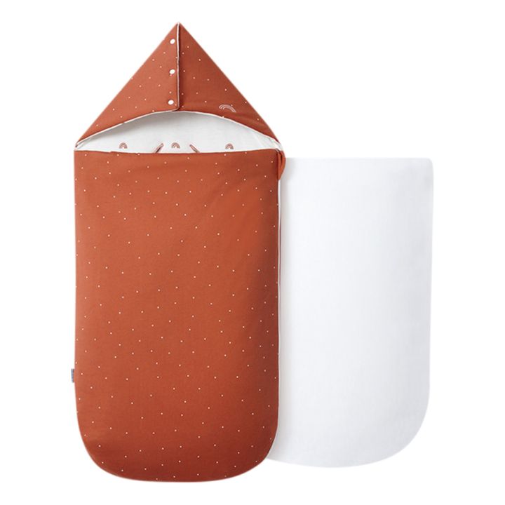 Umkehrbarer Babyschlafsack für jede Jahreszeit | Terracotta- Produktbild Nr. 4