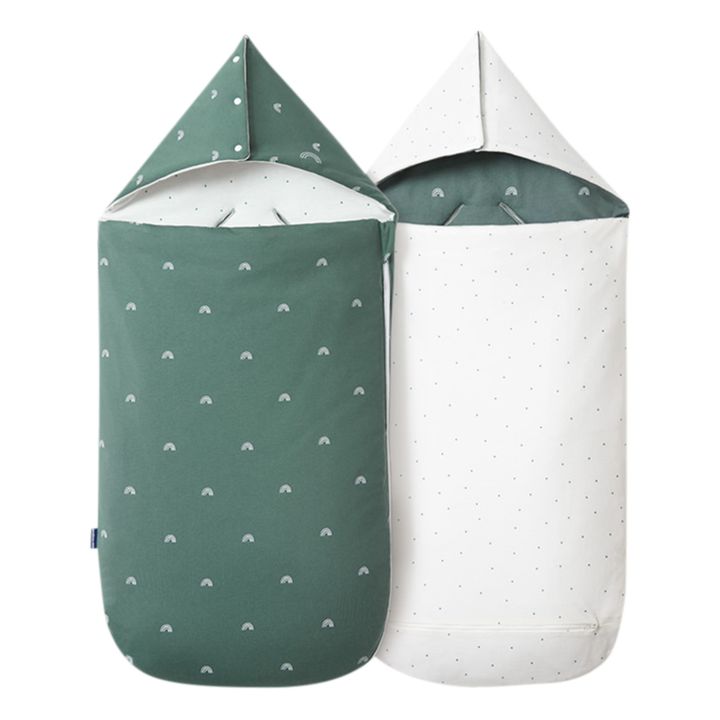 Umkehrbarer Babyschlafsack für jede Jahreszeit | Grün- Produktbild Nr. 0
