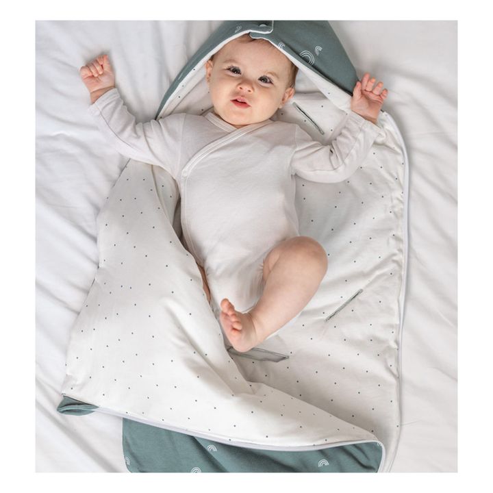 Umkehrbarer Babyschlafsack für jede Jahreszeit | Grün- Produktbild Nr. 3