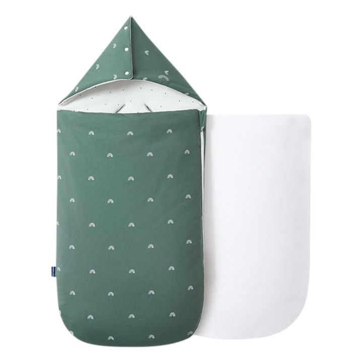 Umkehrbarer Babyschlafsack für jede Jahreszeit | Grün- Produktbild Nr. 4