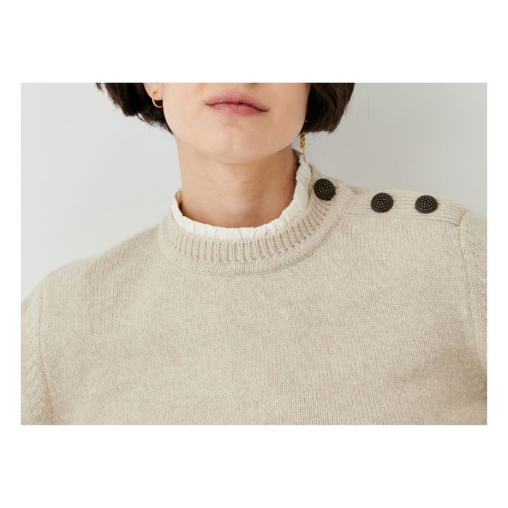 Maglione Aristide in lana | Ecru- Immagine del prodotto n°2
