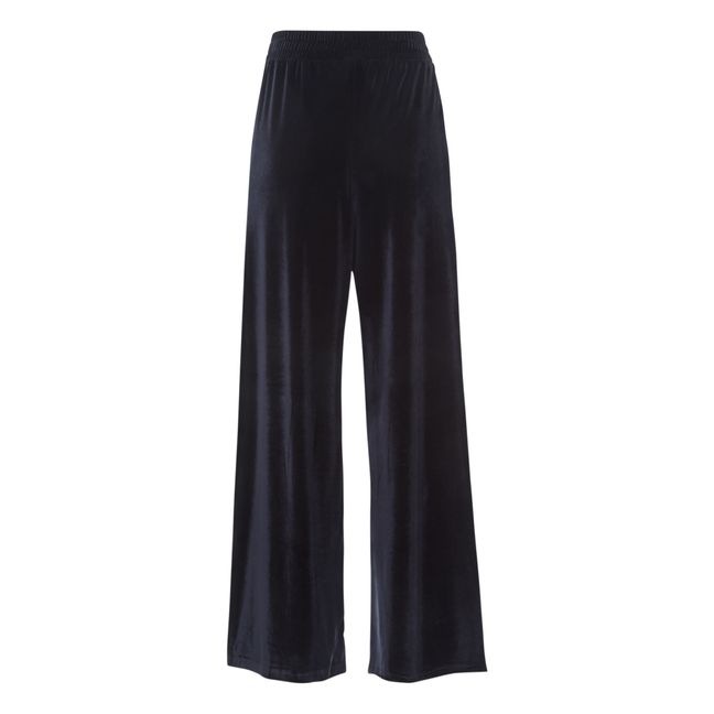 Lou Velour Trousers | Black