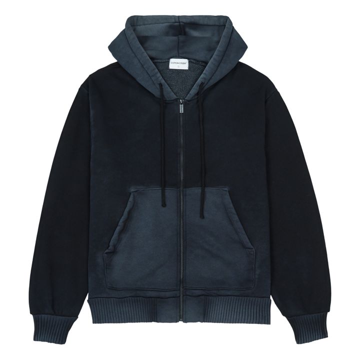 Brooklyn Oversize Zip-Up Sweatshirt | Nero carbone- Immagine del prodotto n°0
