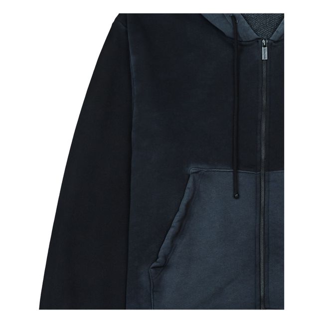 Brooklyn Oversize Zip-Up Sweatshirt | Nero carbone