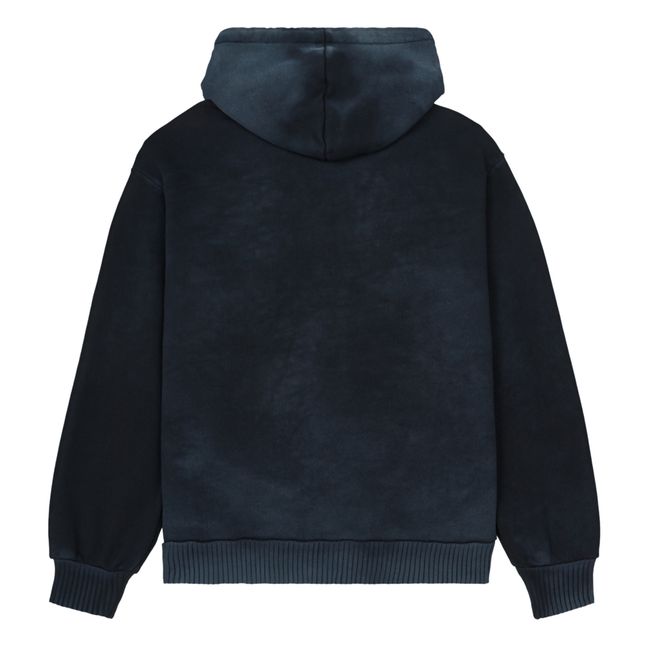 Brooklyn Oversize Zip-Up Sweatshirt Nero carbone