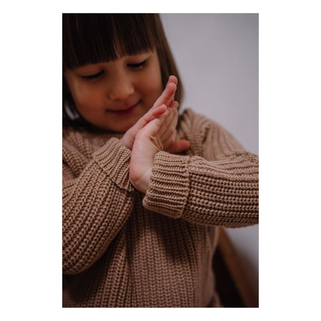 Bun Organic Cotton Jumper | Beige
