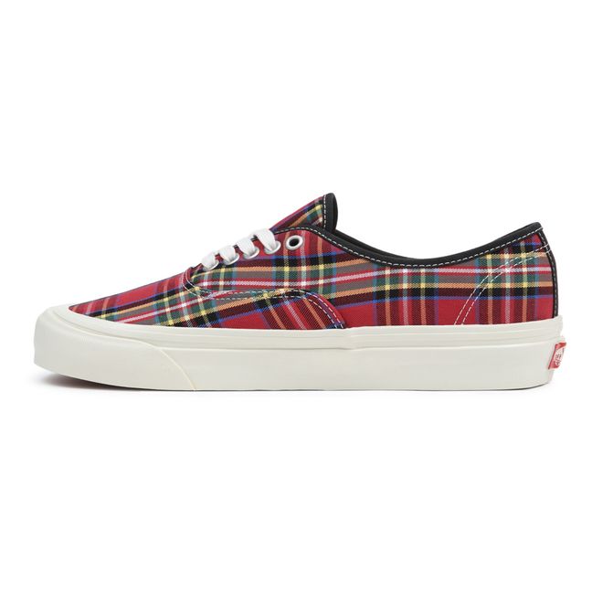 Authentic 44 DX Plaid Sneakers | Red