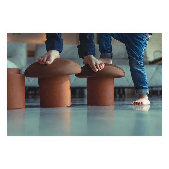 Tabouret Champignon - Set de 2 | Marron