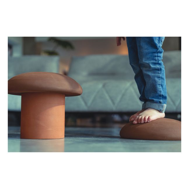 Tabouret Champignon - Set de 2 | Marron