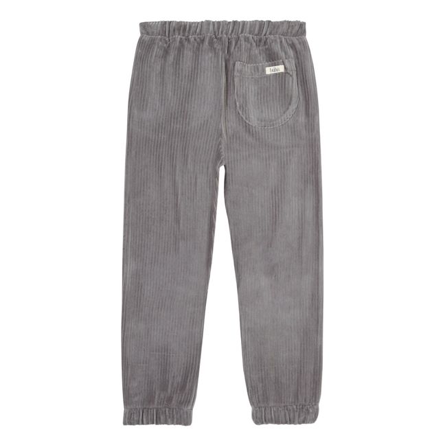 Corduroy Pull-On Trousers | Grey
