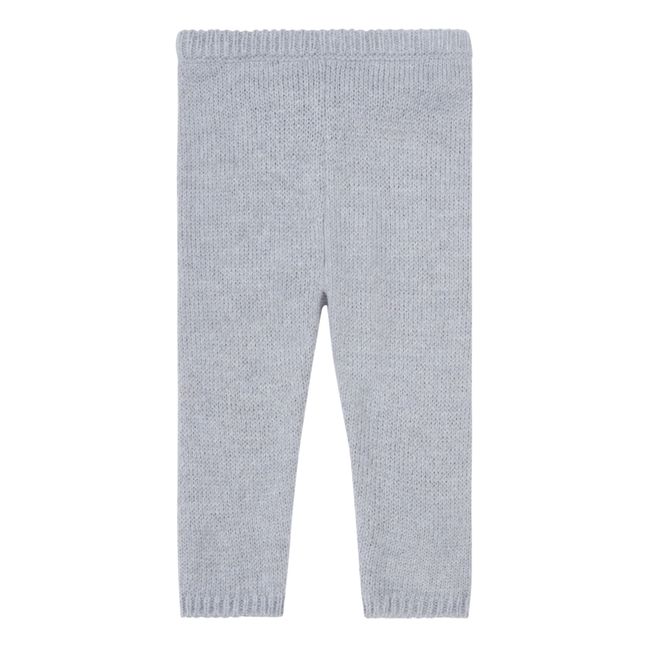 Woollen Leggings | Grau Meliert