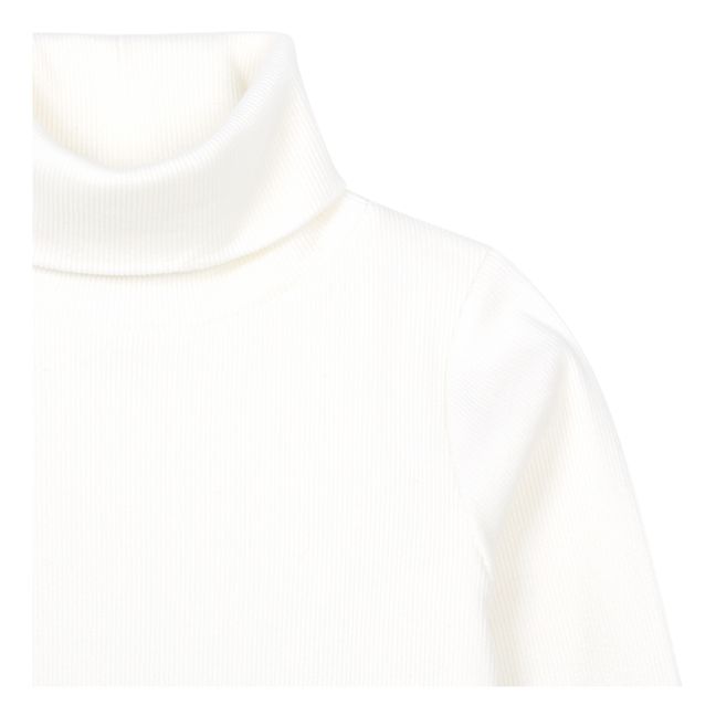 Titou Ribbed Organic Cotton Turtleneck | Ecru