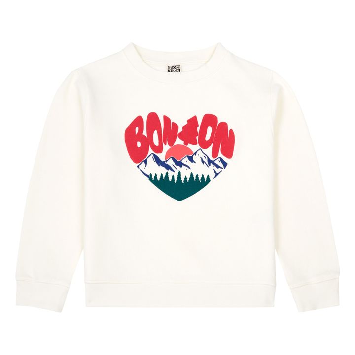 Organic Cotton Ski Sweatshirt | Ecru- Immagine del prodotto n°0