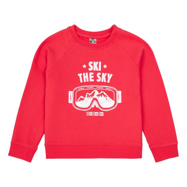 Organic Cotton Ski Sweatshirt | Red