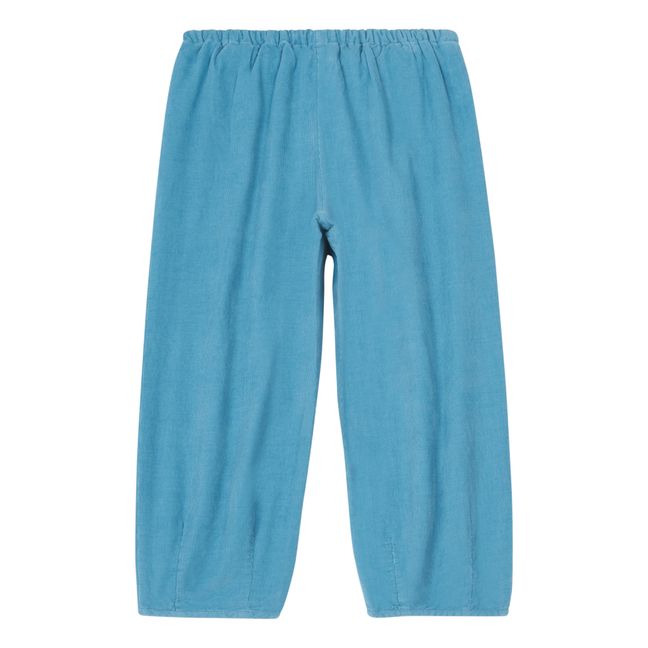Pantalon Velours Côtelé Rowan Bleu