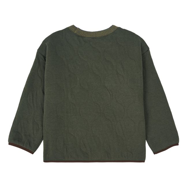 Crabapple Quilted Sweatshirt | Verde Kaki