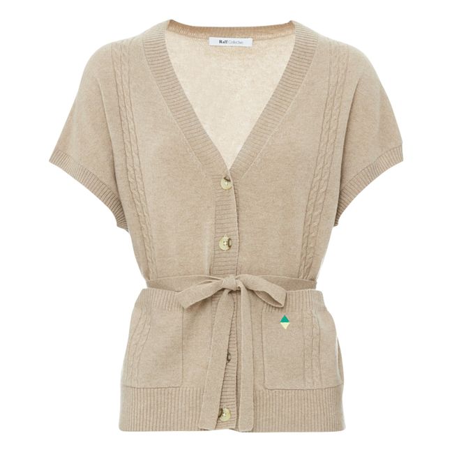 Cardigan Lolo Manches Courtes | Camel