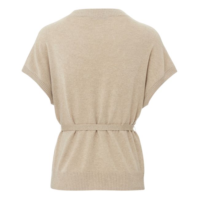 Cardigan Lolo Manches Courtes | Camel