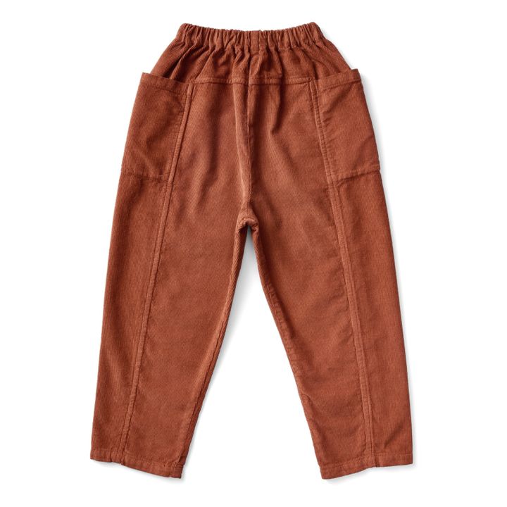 Pantalon Velours Côtelé Jane | Terracotta- Produktbild Nr. 0