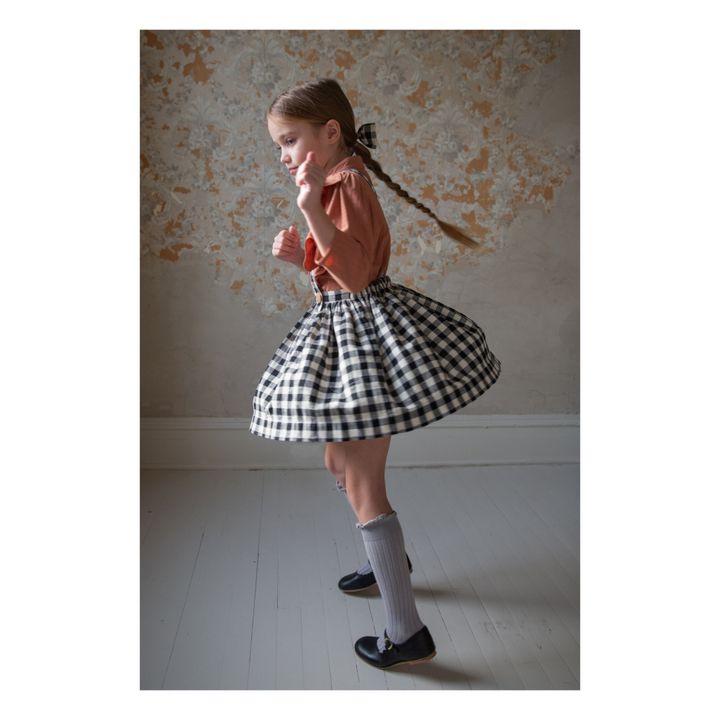 Mavis Checked Suspender Skirt | Seidenfarben- Produktbild Nr. 3