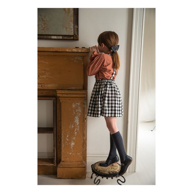 Mavis Checked Suspender Skirt | Seidenfarben